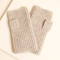 Lisa Angel - Mocha Knitted Hand Warmers