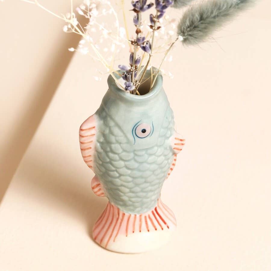 Lisa Angel - Ceramic Mini Fish Bud Vase