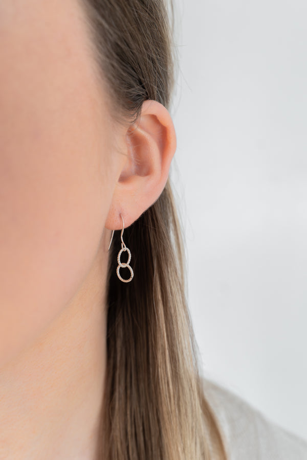 Twisted Circle Earrings