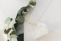 Personalised Silver Bar Necklace