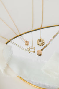 9ct Gold Halo Necklace
