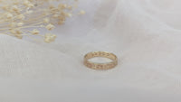 9ct Gold Personalised Botanical Ring