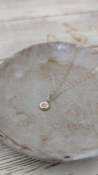 9ct Gold Sun Necklace