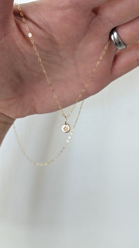 9ct Gold Sun Necklace