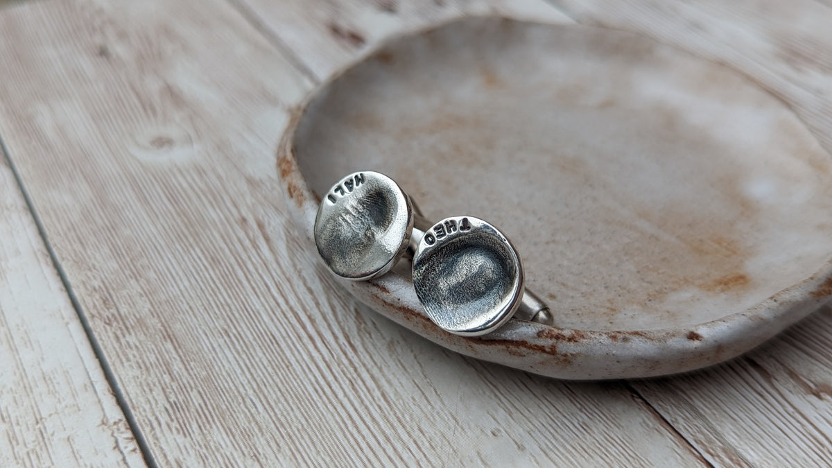 Sterling Silver Imprint Cufflinks