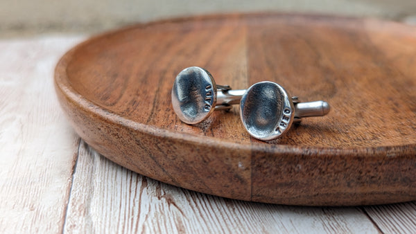 Sterling Silver Imprint Cufflinks