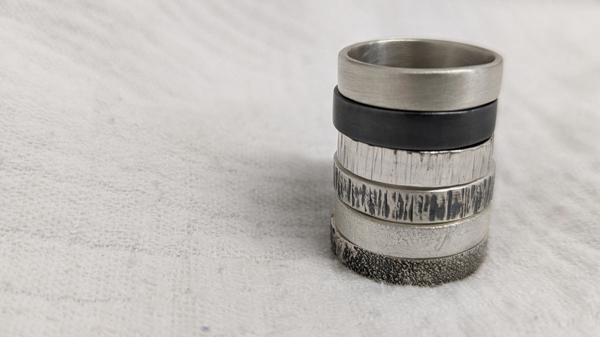 Molten Chunky Silver Secret Message Ring