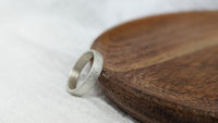 Molten Chunky Silver Secret Message Ring