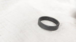 Oxidised Chunky Silver Secret Message Ring