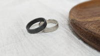 Oxidised Chunky Silver Secret Message Ring