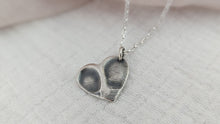 Load image into Gallery viewer, Double Fingerprint Heart Necklace