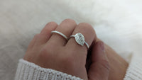 Sterling Silver Leaf Ring