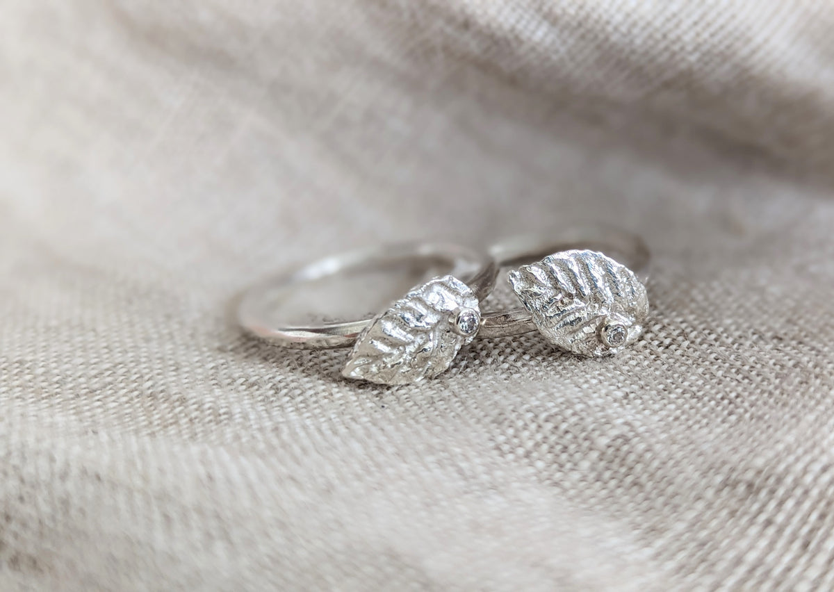 Sterling Silver Leaf Ring