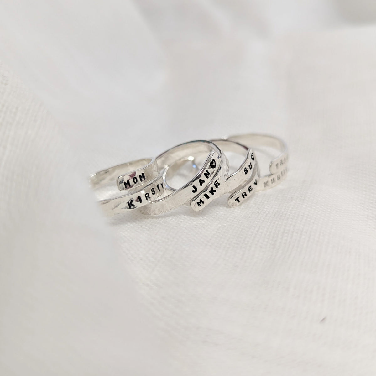 Silver Personalised Wrap Ring