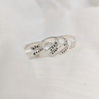 Silver Personalised Wrap Ring