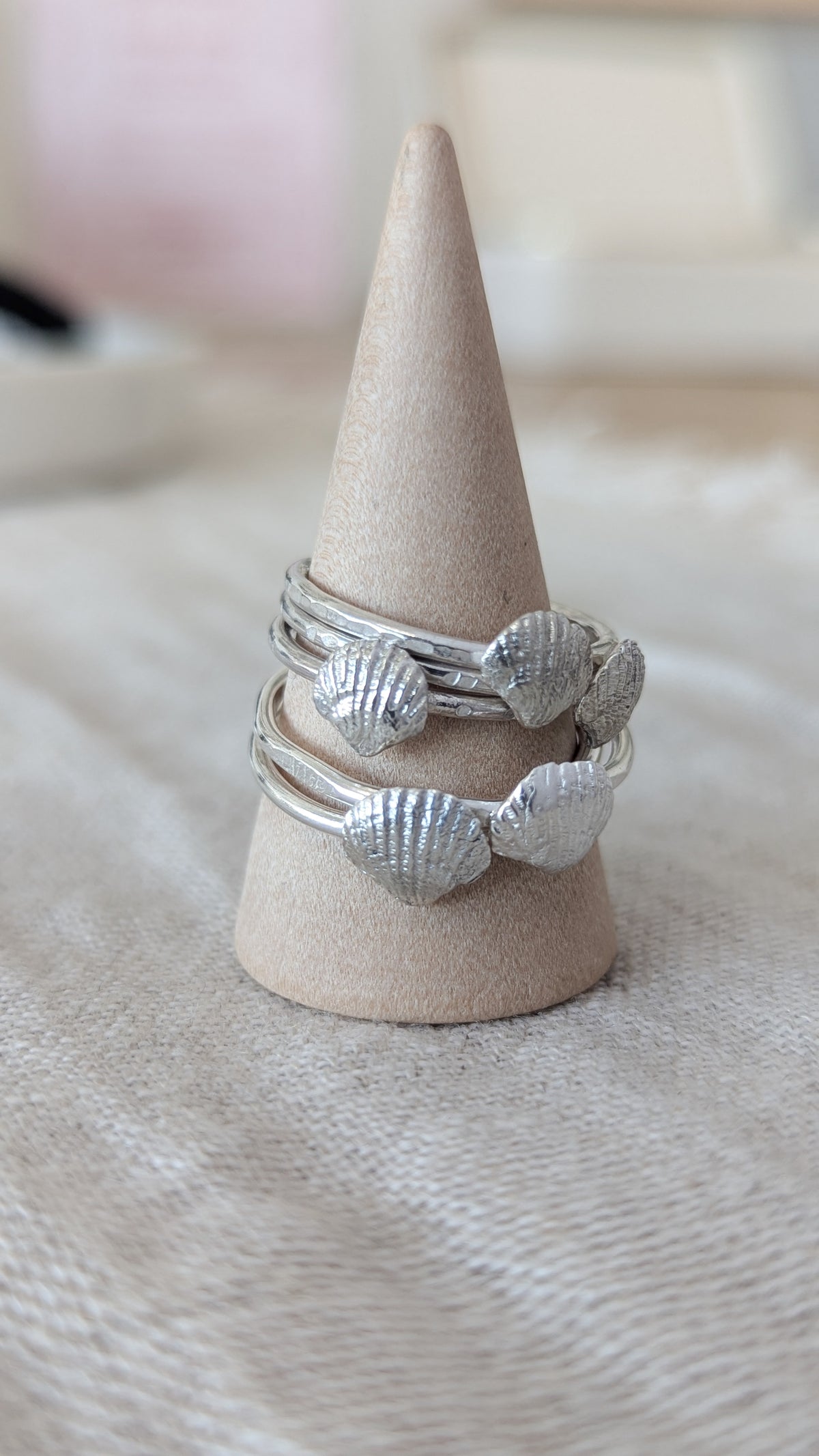 Sterling Silver Shell Ring