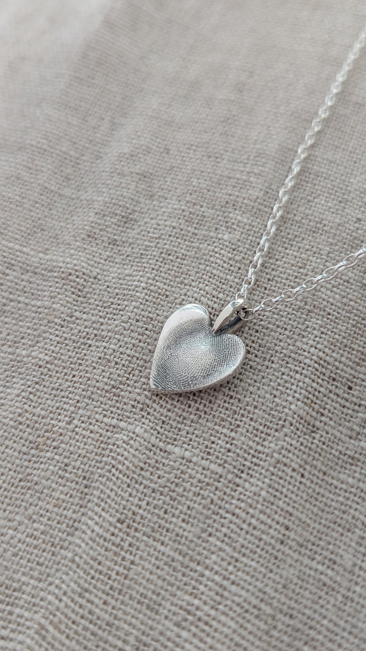 Single Fingerprint Print Necklace