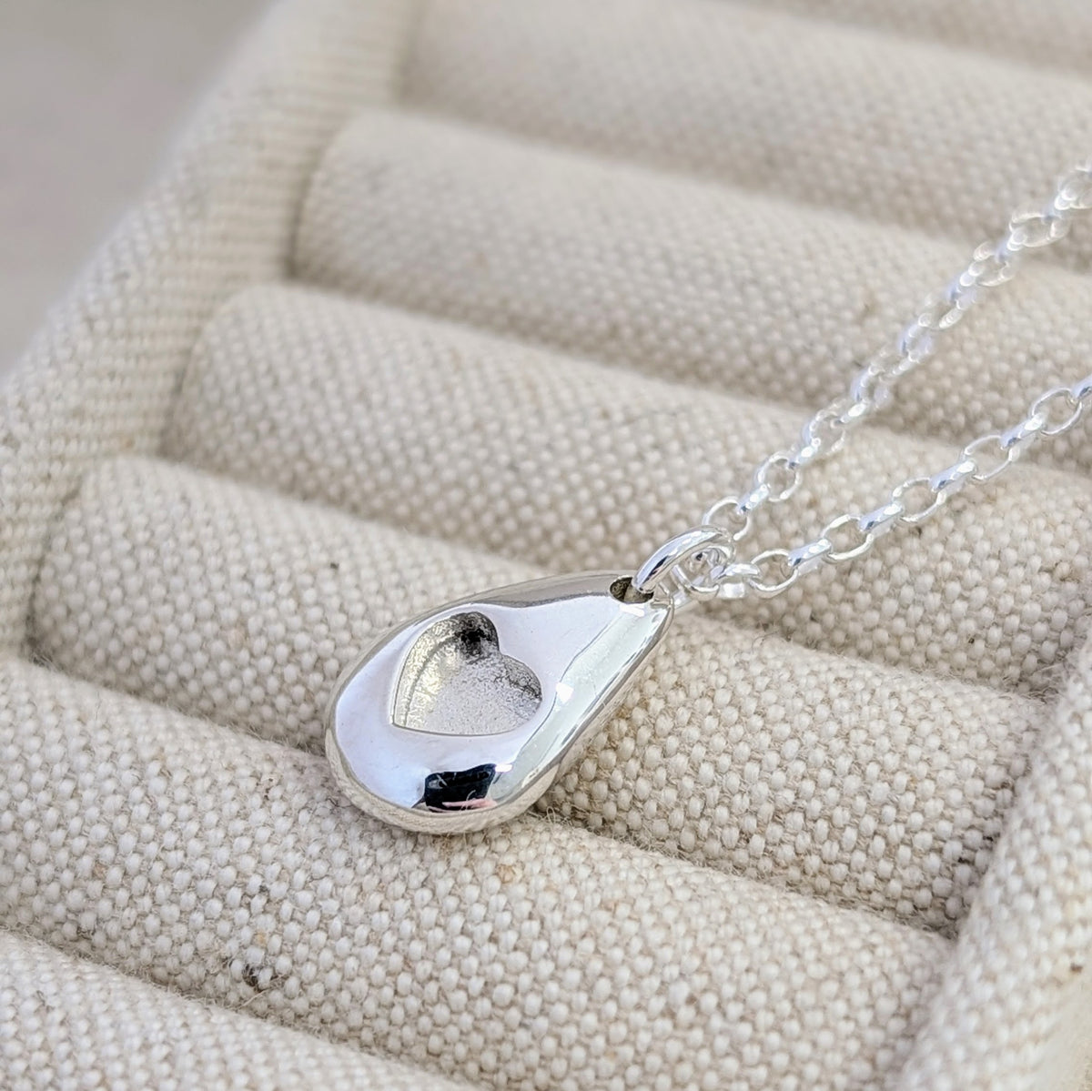 Effie Heart Pebble Necklace