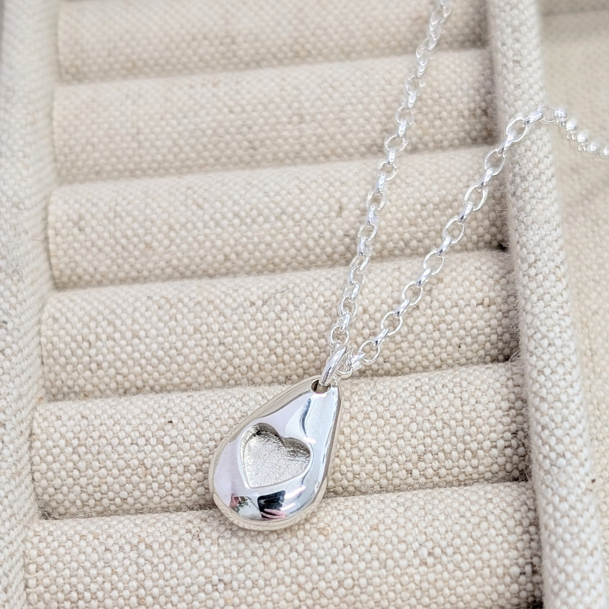 Effie Heart Pebble Necklace