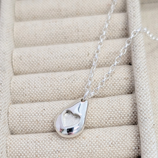Effie Heart Pebble Necklace