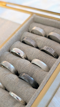 Sterling Silver Textured Secret Message Ring