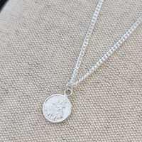 Mens Sterling Silver St. Christopher