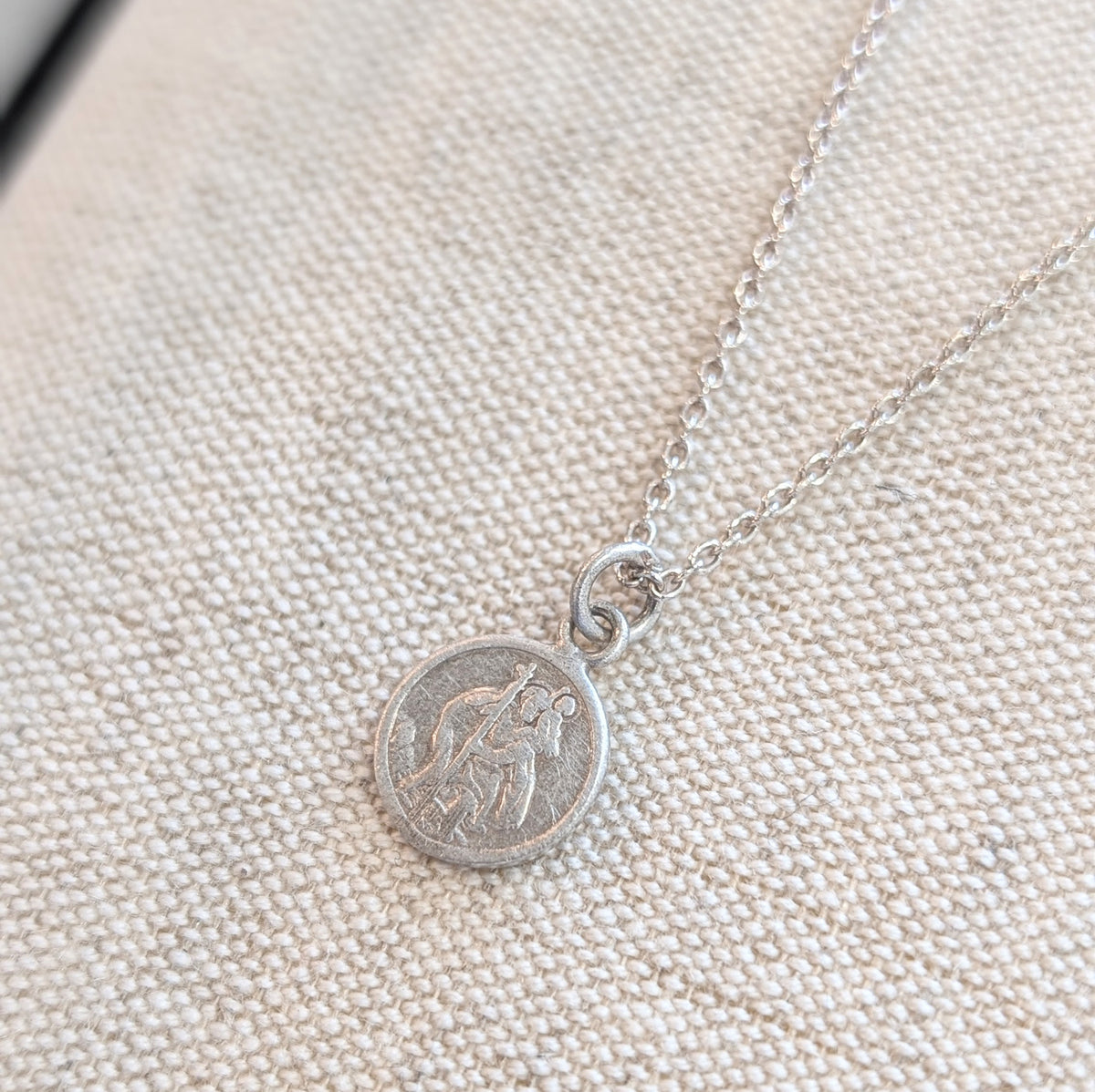 Mens Matt Silver Silver St. Christopher