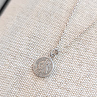 Mens Matt Silver Silver St. Christopher