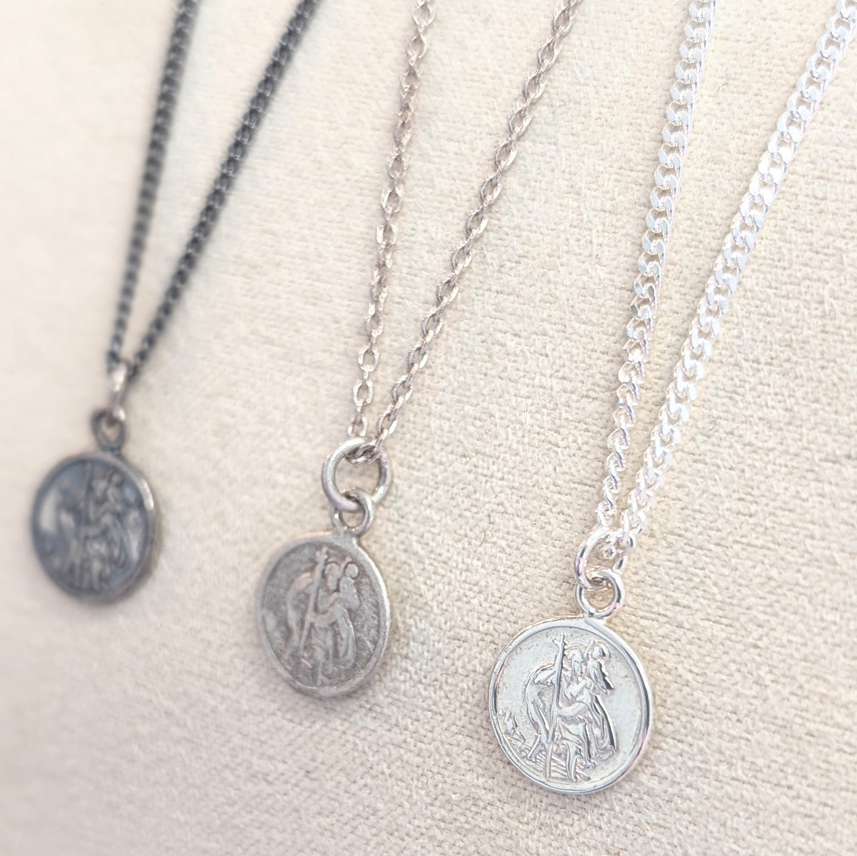 Mens Sterling Silver St. Christopher