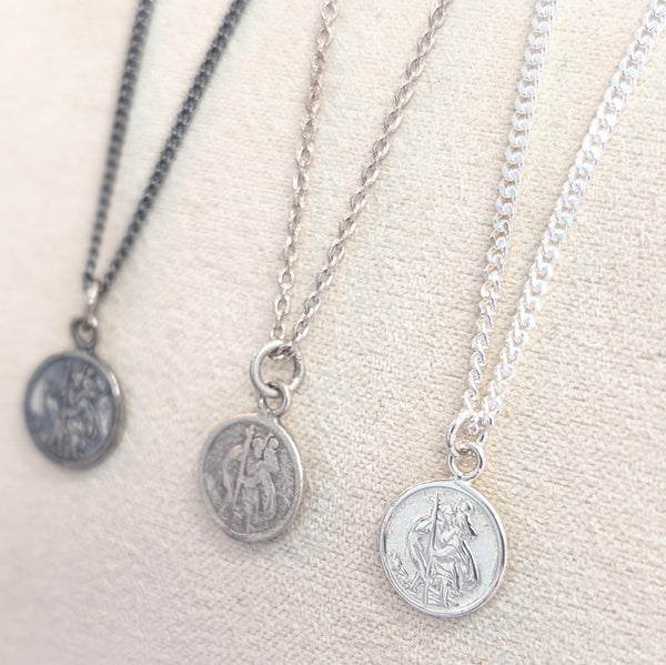 Mens Matt Silver Silver St. Christopher