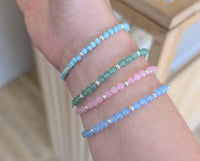 Sterling Silver Gemstone Toggle Bracelet
