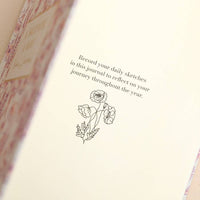 Lisa Angel - Pink Wildflower Print Sketch A Day Visual Journal