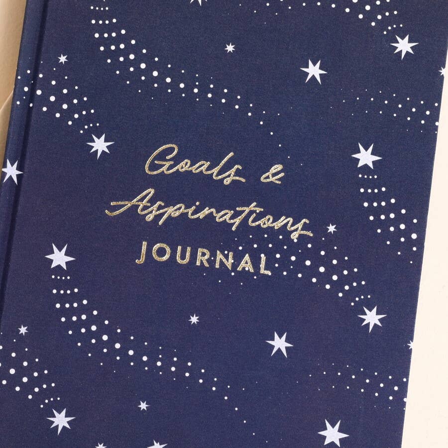 Lisa Angel - Navy Celestial Goals and Aspirations Notebook
