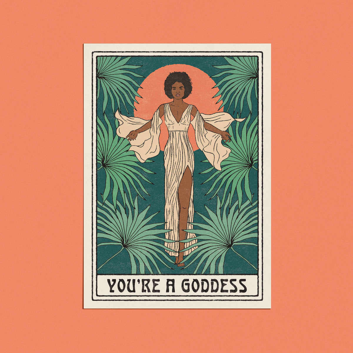 cai & jo - You're a Goddess Card: With cello wrap
