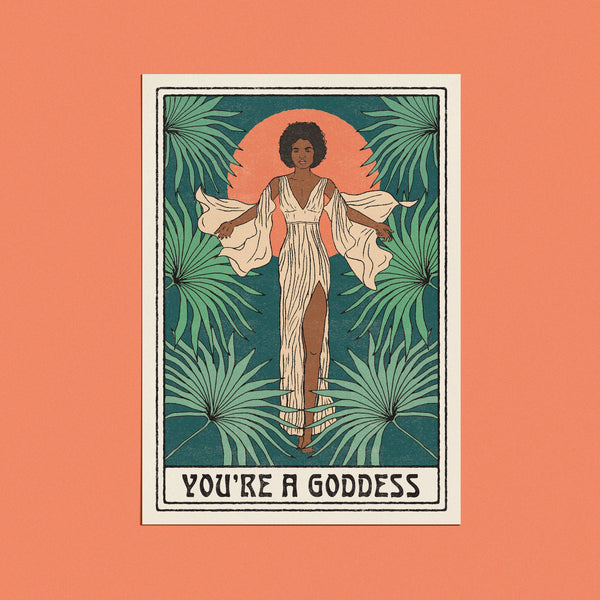 cai & jo - You're a Goddess Card: With cello wrap