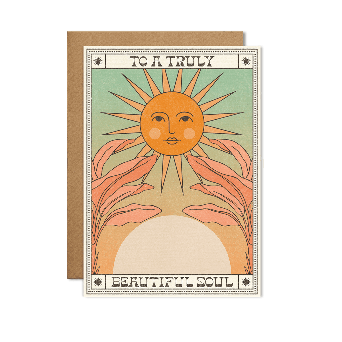 cai & jo - To a Truly Beautiful Soul Card: With cello wrap