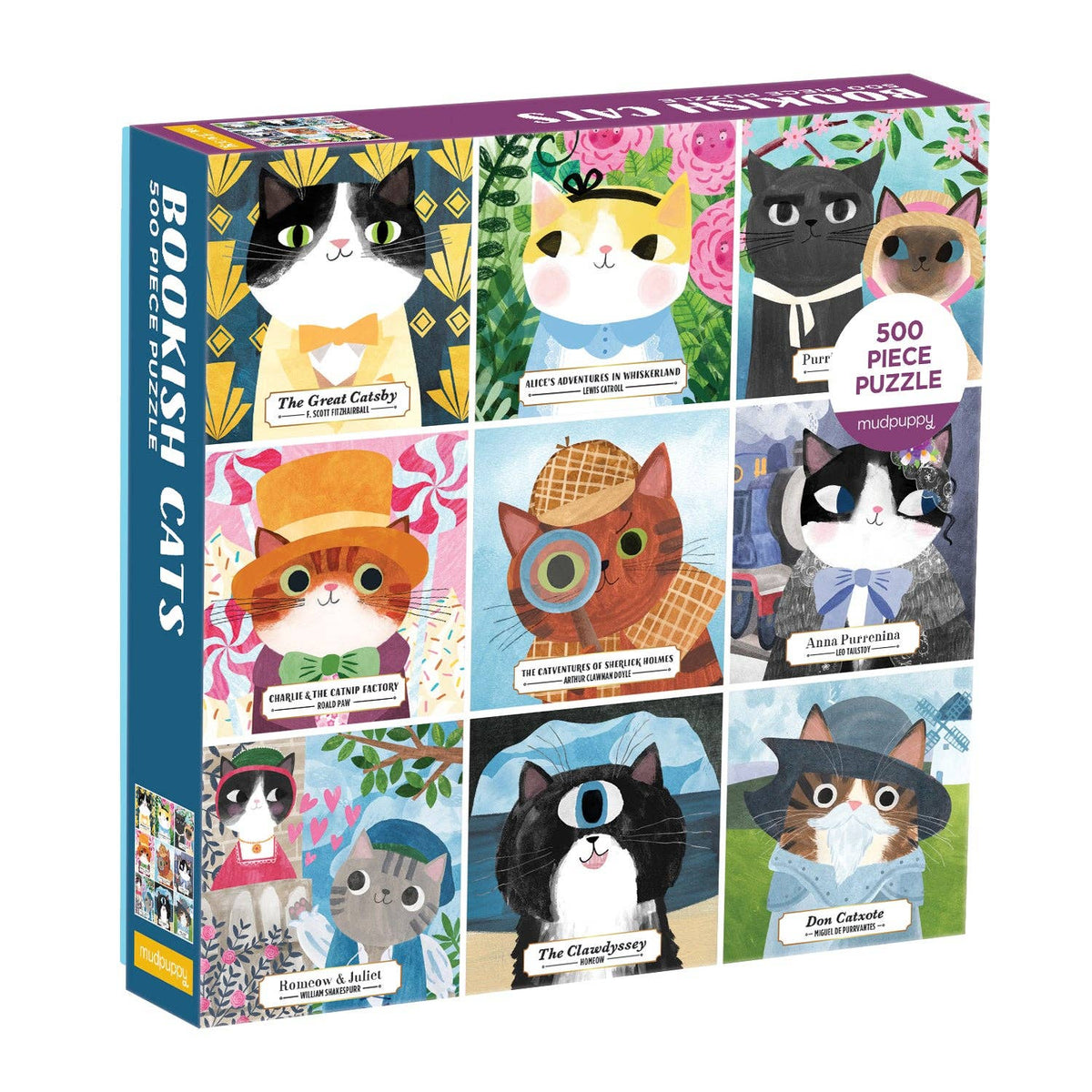 Abrams & Chronicle Books - Bookish Cats 500 Piece Family Puzzle (Jigsaw Products)