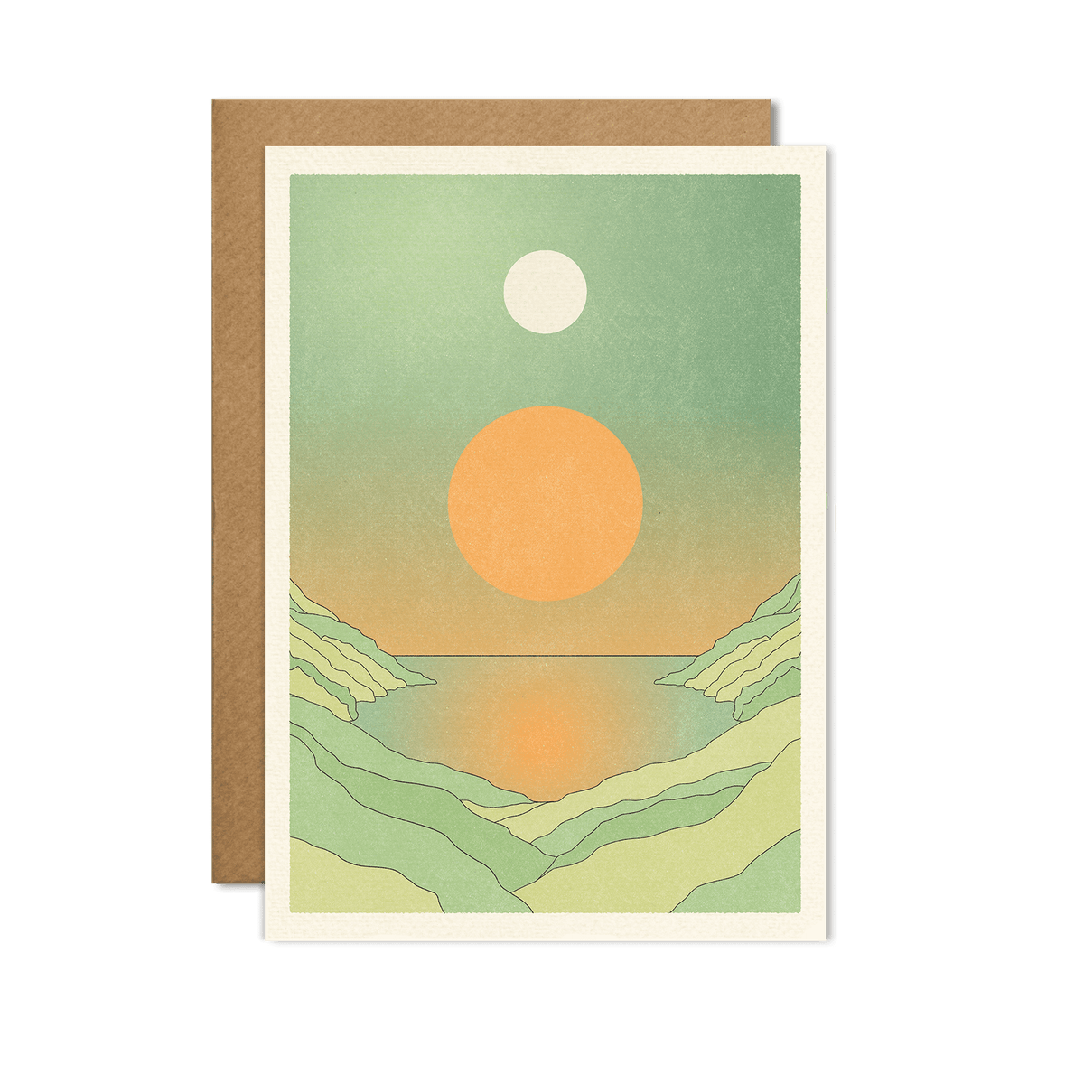 cai & jo - Lagoon Print Card: With cello wrap