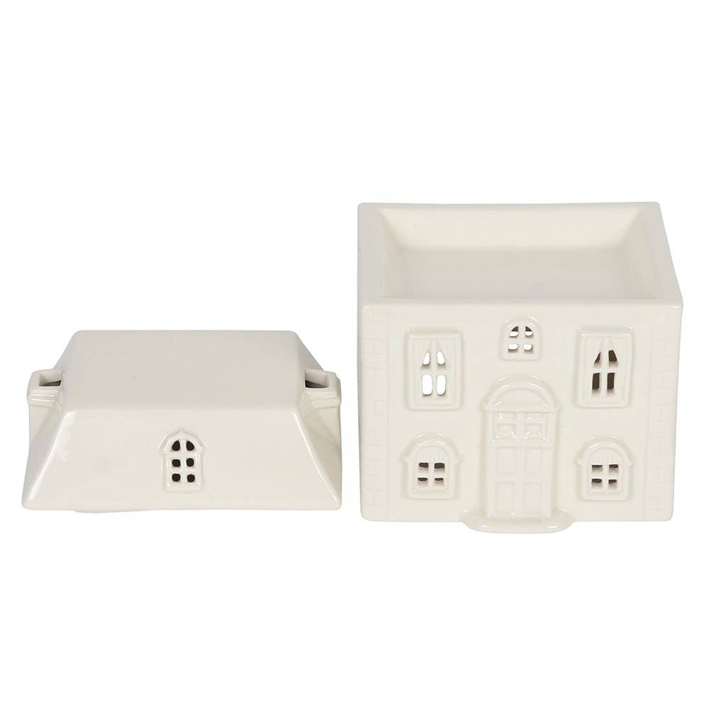 Something Different Wholesale - White Ceramic House Oil Burner