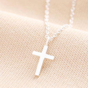 Sterling Silver Small Cross Pendant Necklace