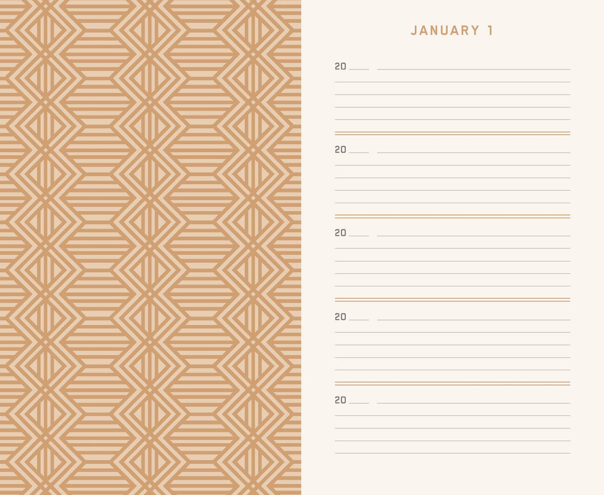 Abrams & Chronicle Books - Charcoal Canvas One Line a Day - A Five-Year Memory Book (Diary or Journal)
