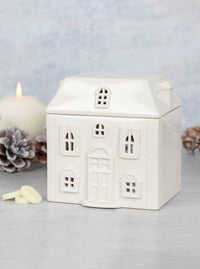 Something Different Wholesale - White Ceramic House Oil Burner