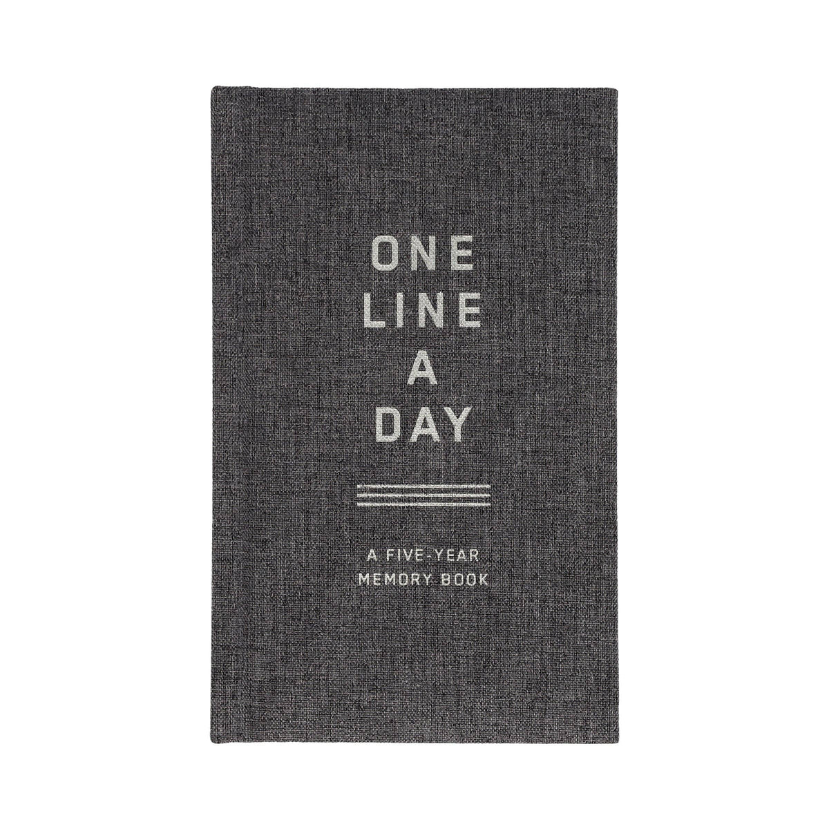 Abrams & Chronicle Books - Charcoal Canvas One Line a Day - A Five-Year Memory Book (Diary or Journal)