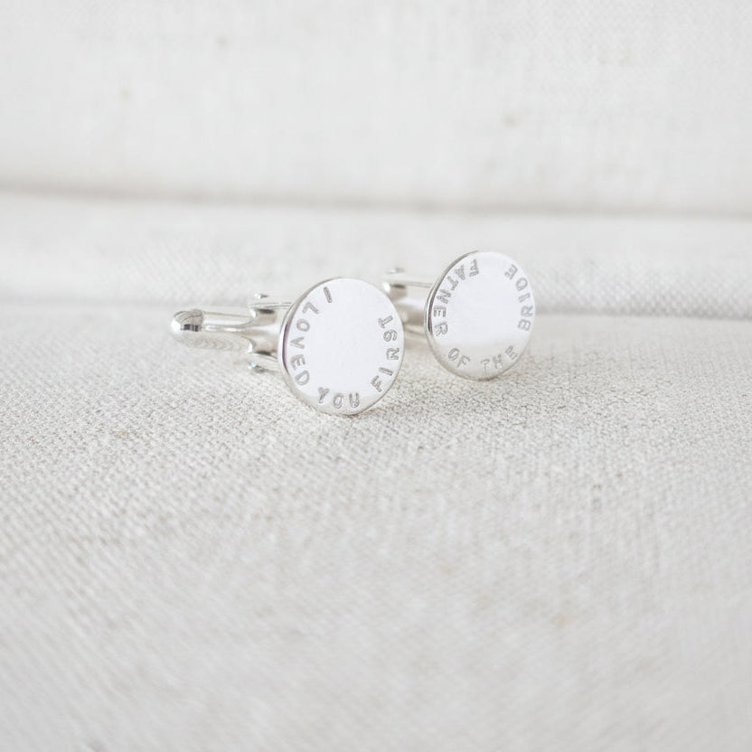 Personalised Sterling Silver Cufflinks