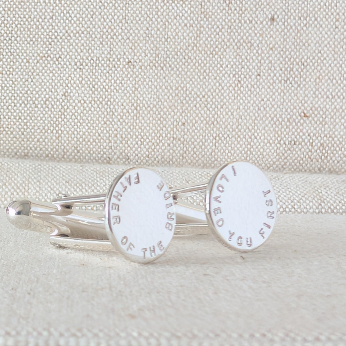 Personalised Sterling Silver Cufflinks