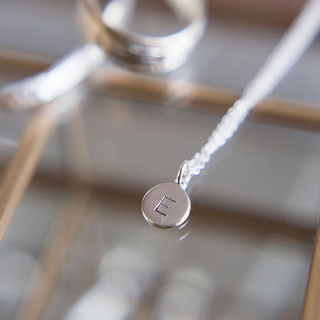 Sterling Silver Initial Necklace