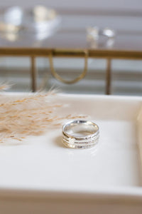 Personalised Heart Spinner Ring