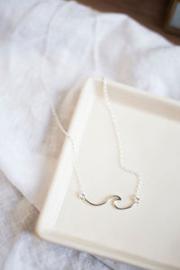 Sterling Silver Wave Necklaces