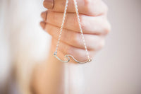 Sterling Silver Wave Necklaces