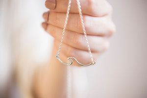 Sterling Silver Wave Necklace